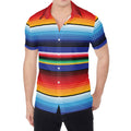 Tribal Mexican Serape Pattern Print Men's Shirt