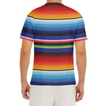 Tribal Mexican Serape Pattern Print Men's Short Sleeve Rash Guard