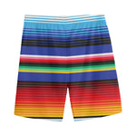 Tribal Mexican Serape Pattern Print Men's Sports Shorts