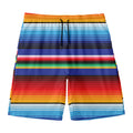 Tribal Mexican Serape Pattern Print Men's Swim Trunks