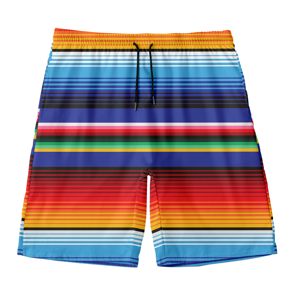 Tribal Mexican Serape Pattern Print Men's Swim Trunks