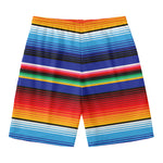 Tribal Mexican Serape Pattern Print Men's Swim Trunks