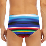 Tribal Mexican Serape Pattern Print Men's Triangle Swim Briefs