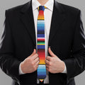 Tribal Mexican Serape Pattern Print Necktie