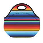 Tribal Mexican Serape Pattern Print Neoprene Lunch Bag