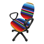 Tribal Mexican Serape Pattern Print Office Chair Cover