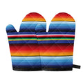 Tribal Mexican Serape Pattern Print Oven Mitts