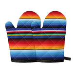 Tribal Mexican Serape Pattern Print Oven Mitts