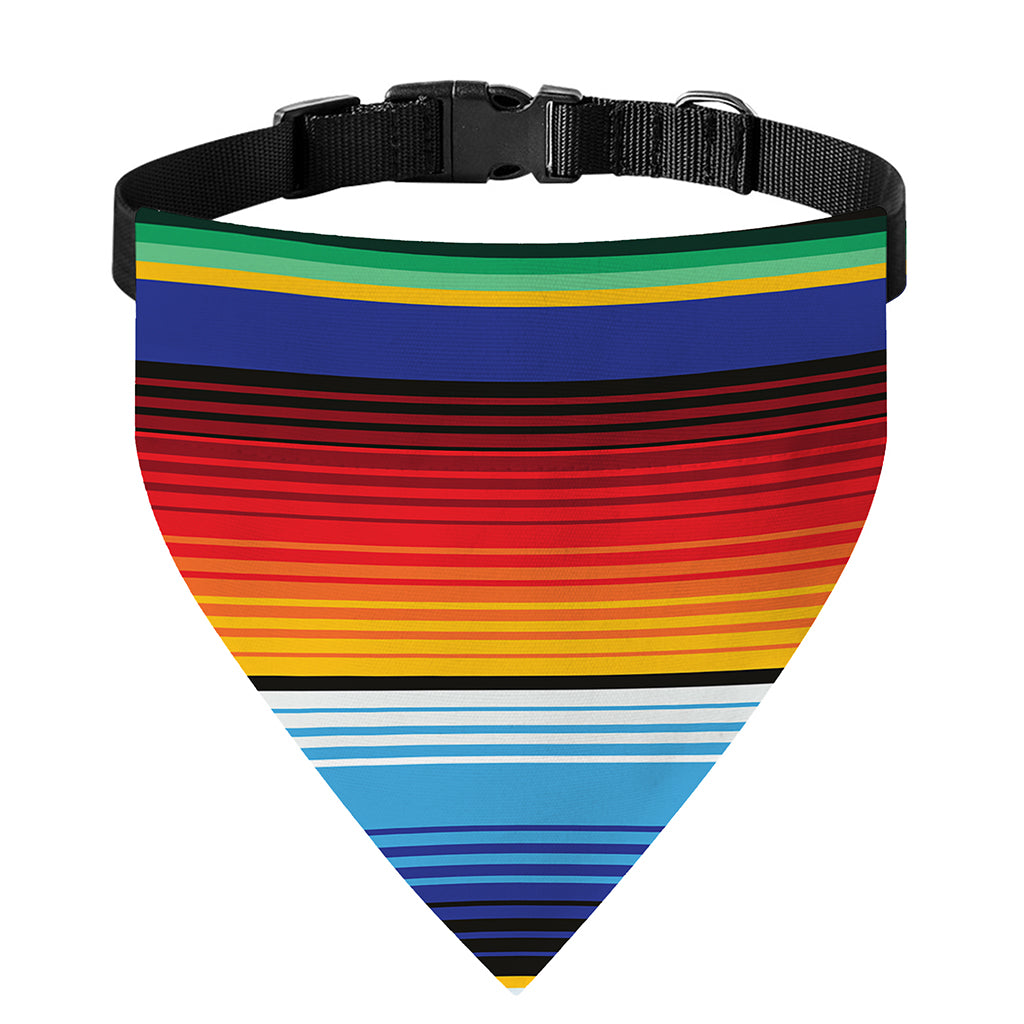 Tribal Mexican Serape Pattern Print Over The Collar Dog Bandana