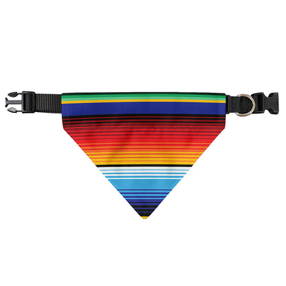 Tribal Mexican Serape Pattern Print Over The Collar Dog Bandana