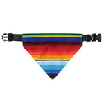 Tribal Mexican Serape Pattern Print Over The Collar Dog Bandana
