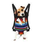 Tribal Mexican Serape Pattern Print Pet Carrier Backpack