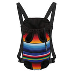 Tribal Mexican Serape Pattern Print Pet Carrier Backpack