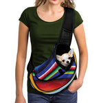 Tribal Mexican Serape Pattern Print Pet Sling Carrier