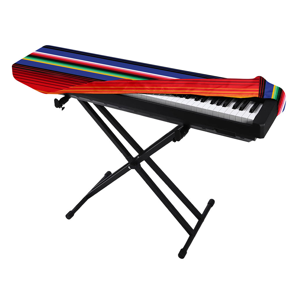 Tribal Mexican Serape Pattern Print Piano Keyboard Cover
