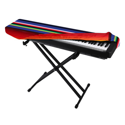 Tribal Mexican Serape Pattern Print Piano Keyboard Cover