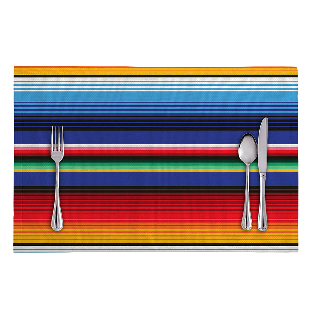 Tribal Mexican Serape Pattern Print Placemat
