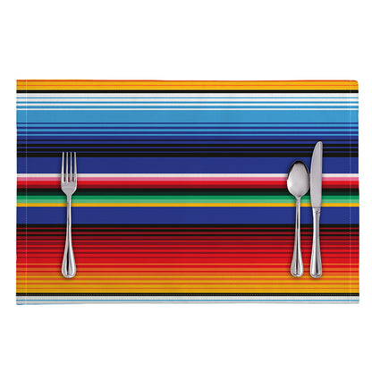Tribal Mexican Serape Pattern Print Placemat
