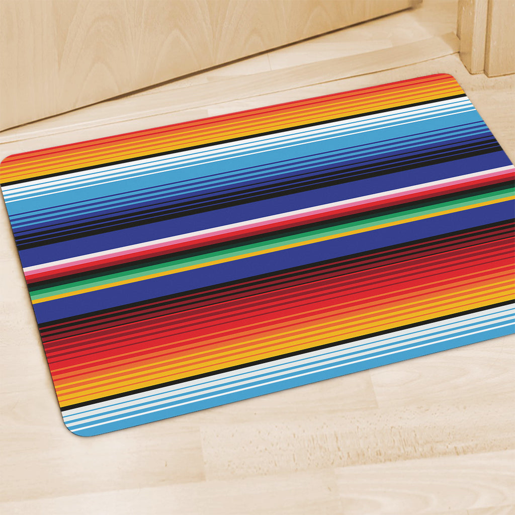 Tribal Mexican Serape Pattern Print Polyester Doormat