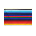 Tribal Mexican Serape Pattern Print Polyester Flag