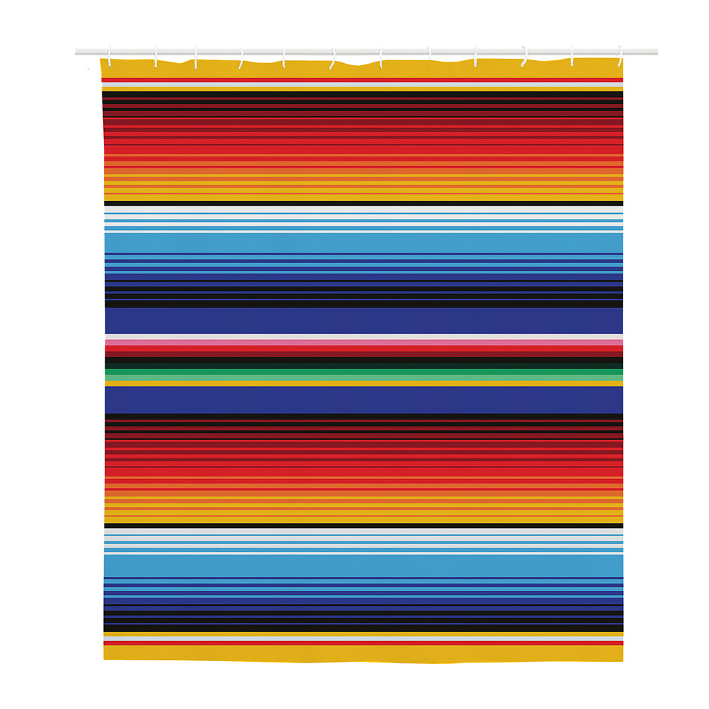 Tribal Mexican Serape Pattern Print Polyester Shower Curtain