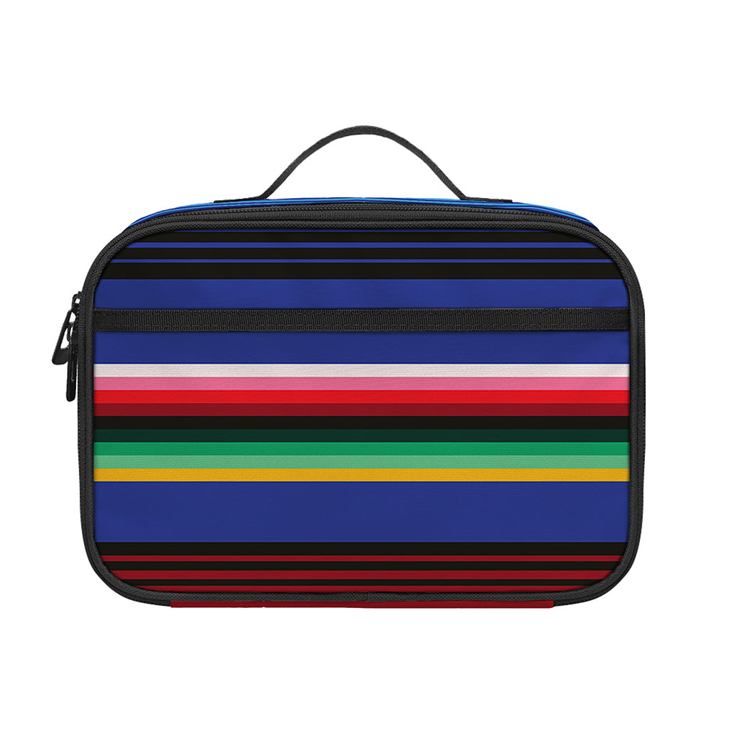 Tribal Mexican Serape Pattern Print Portable Lunch Bag