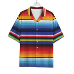 Tribal Mexican Serape Pattern Print Rayon Hawaiian Shirt