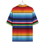 Tribal Mexican Serape Pattern Print Rayon Hawaiian Shirt