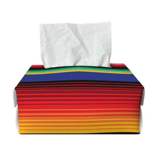 Tribal Mexican Serape Pattern Print Rectangle Tissue Box Cover
