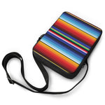 Tribal Mexican Serape Pattern Print Rectangular Crossbody Bag