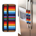 Tribal Mexican Serape Pattern Print Refrigerator Handle Covers