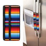 Tribal Mexican Serape Pattern Print Refrigerator Handle Covers