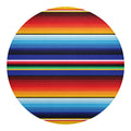 Tribal Mexican Serape Pattern Print Round Blanket
