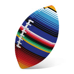 Tribal Mexican Serape Pattern Print Rugby Ball