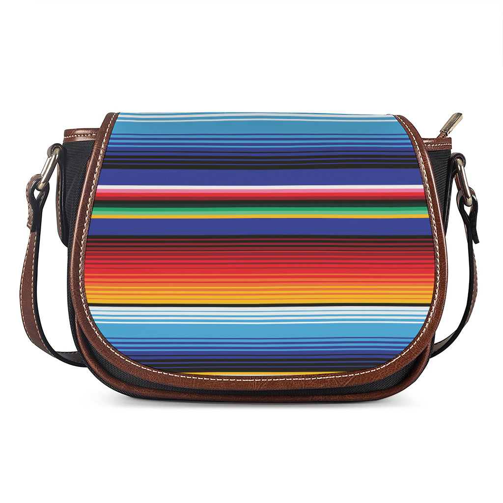 Tribal Mexican Serape Pattern Print Saddle Bag