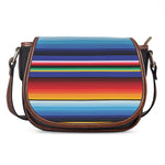 Tribal Mexican Serape Pattern Print Saddle Bag