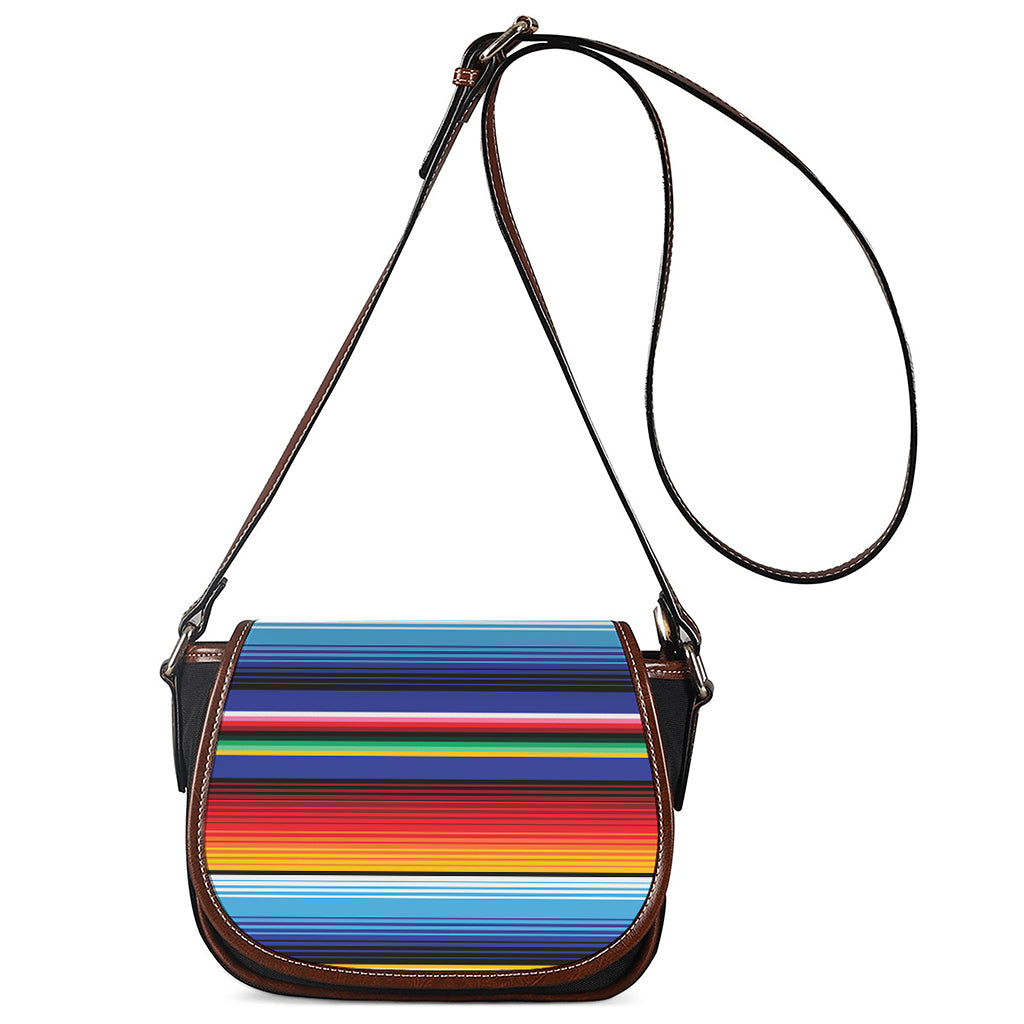 Tribal Mexican Serape Pattern Print Saddle Bag