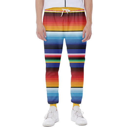 Tribal Mexican Serape Pattern Print Scuba Joggers
