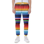 Tribal Mexican Serape Pattern Print Scuba Joggers
