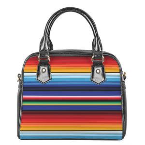 Tribal Mexican Serape Pattern Print Shoulder Handbag