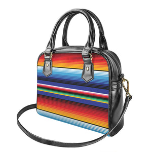 Tribal Mexican Serape Pattern Print Shoulder Handbag