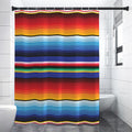 Tribal Mexican Serape Pattern Print Shower Curtain