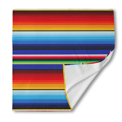 Tribal Mexican Serape Pattern Print Silk Bandana