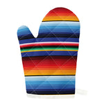 Tribal Mexican Serape Pattern Print Single Oven Mitt