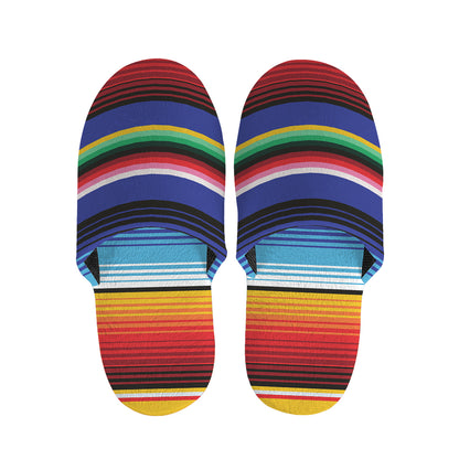 Tribal Mexican Serape Pattern Print Slippers