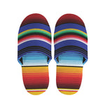 Tribal Mexican Serape Pattern Print Slippers