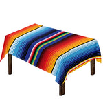 Tribal Mexican Serape Pattern Print Tablecloth