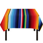 Tribal Mexican Serape Pattern Print Tablecloth