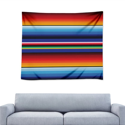 Tribal Mexican Serape Pattern Print Tapestry