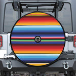 Tribal Mexican Serape Pattern Print Tire Cover With Camera Hole